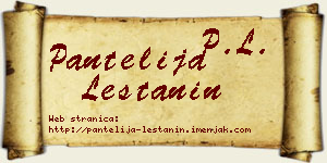 Pantelija Leštanin vizit kartica